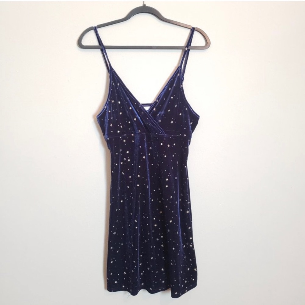 ISO!!!!!! Romwe Blue Velvet Mini Dress